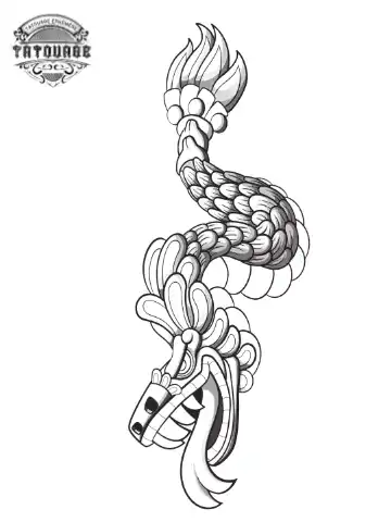 Tatouage éphémère dragon manga