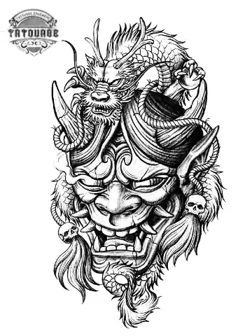 tatouage ephemere dragon yakuza Tatouage éphémère dragon yakuza