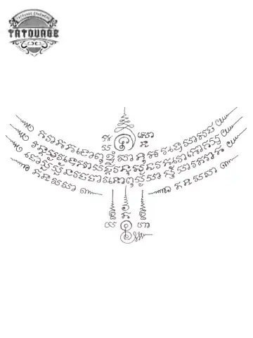 tatouage ephemere ecriture thai Tatouage éphémère écriture thaï