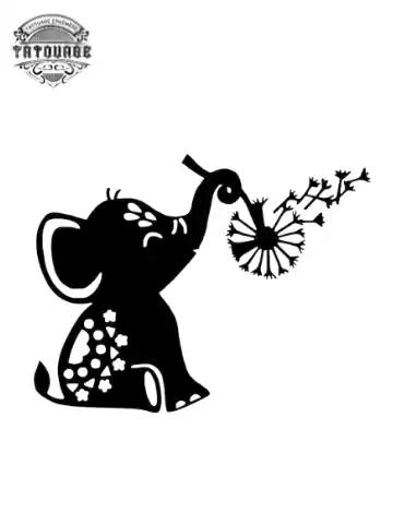 tatouage ephemere elephant bebe Tatouage éphémère éléphant bébé
