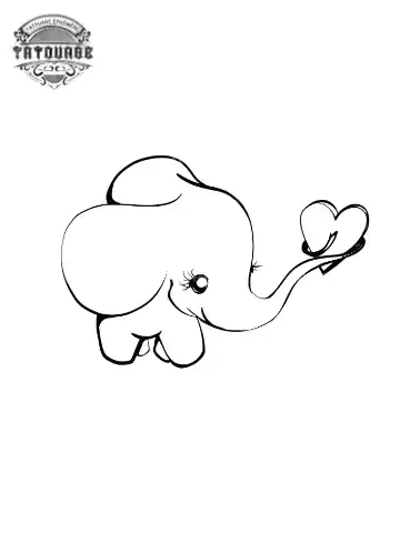 tatouage ephemere elephant short Tatouage éphémère éléphant short