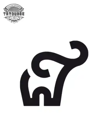 tatouage ephemere elephant symbole Tatouage éphémère éléphant symbole