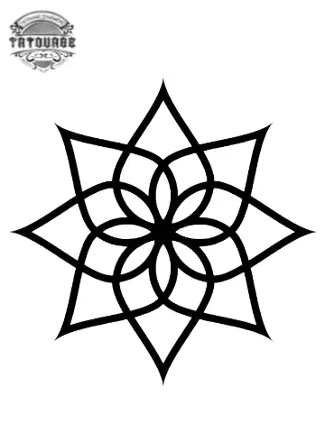 tatouage ephemere etoile arabesque Tatouage éphémère étoile arabesque