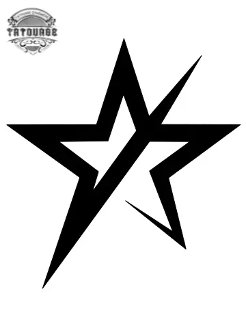 tatouage ephemere etoile graphique Tatouage éphémère étoile graphique