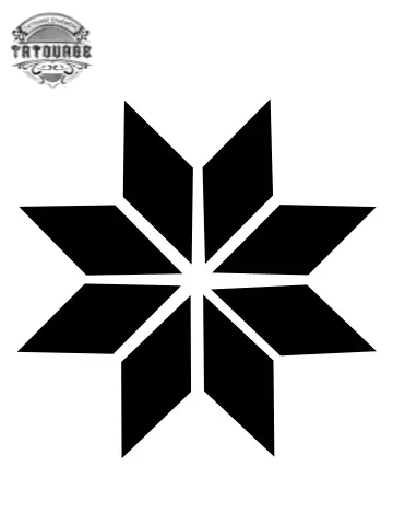 tatouage ephemere etoile losange Tatouage éphémère étoile losange