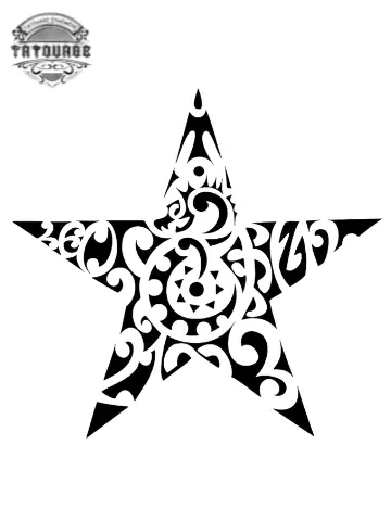 tatouage ephemere etoile maorie Tatouage éphémère étoile maorie
