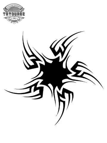 tatouage ephemere etoile tribal homme Tatouage éphémère étoile tribal homme