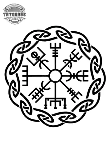 tatouage ephemere etoile viking Tatouage éphémère étoile viking