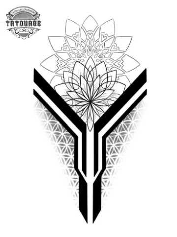 tatouage ephemere graphique japonais Tatouage éphémère graphique japonais