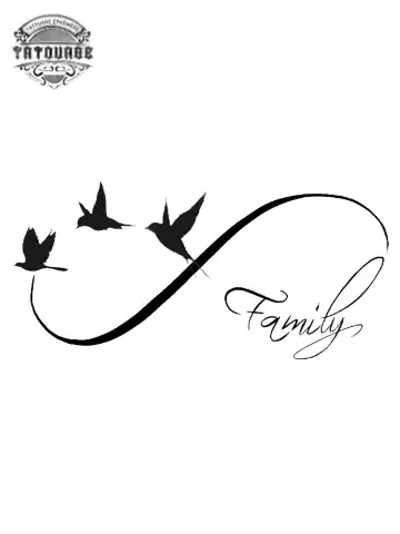 tatouage ephemere hirondelle infini Tatouage éphémère hirondelle infini