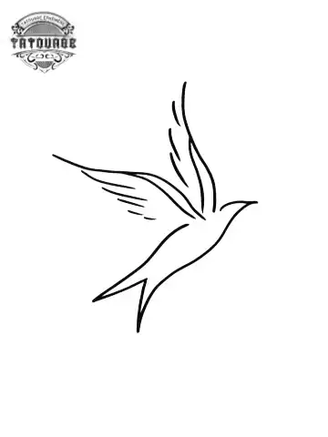 tatouage ephemere hirondelle mini Tatouage éphémère hirondelle mini