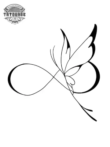 tatouage ephemere infini papillon Tatouage éphémère infini papillon