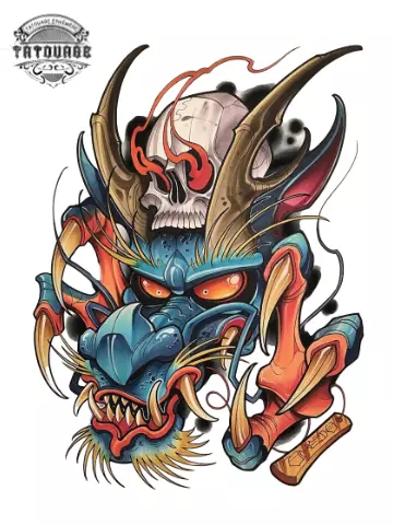tatouage ephemere japonais couleur Tatouage éphémère japonais couleur