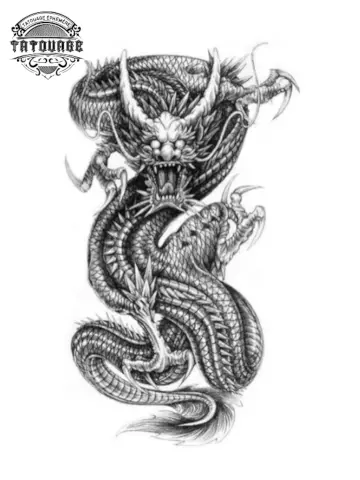 tatouage ephemere japonais dragon Tatouage éphémère japonais dragon