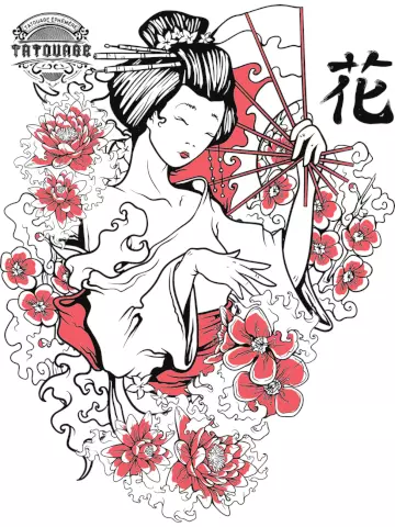 tatouage ephemere japonais femme Tatouage éphémère japonais femme