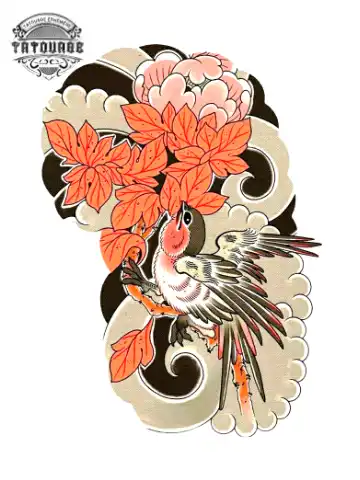 tatouage ephemere japonais hirondelle Tatouage éphémère japonais hirondelle
