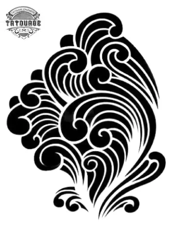 tatouage ephemere japonais vent Tatouage éphémère japonais vent