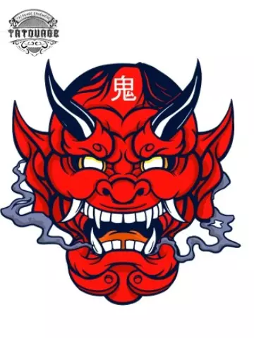 tatouage ephemere japonais visage Tatouage éphémère japonais visage
