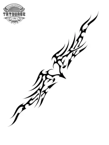 tatouage ephemere jarretiere tribal Tatouage éphémère jarretière tribal