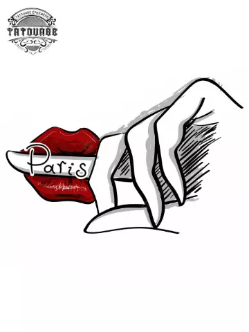 tatouage ephemere levre paris Tatouage éphémère lèvre paris