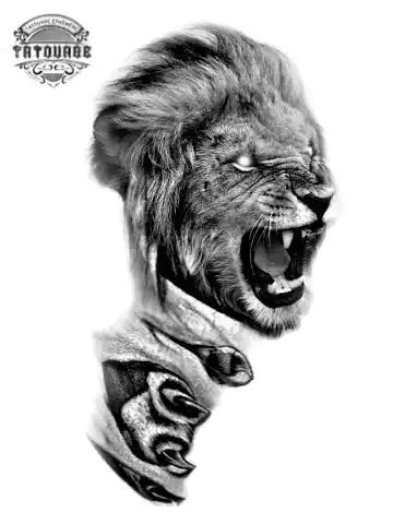tatouage ephemere lion d?angers Tatouage éphémère lion d’angers