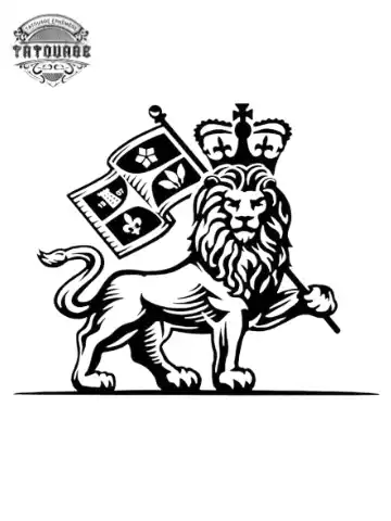 tatouage ephemere lion de juda Tatouage éphémère lion de juda