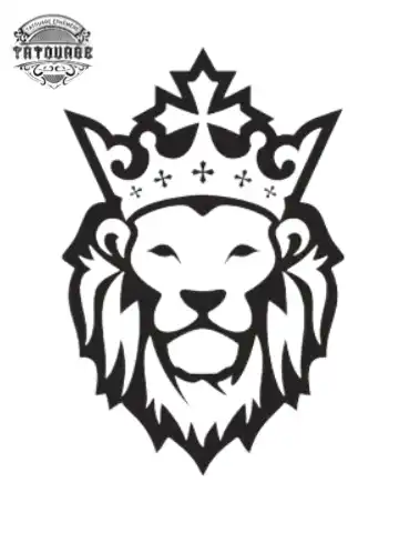 tatouage ephemere lion discret Tatouage éphémère lion discret