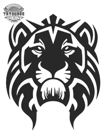 tatouage ephemere lion maorie Tatouage éphémère lion maorie