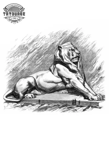 tatouage ephemere lion paris Tatouage éphémère lion paris