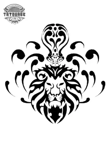 tatouage ephemere lion verseau Tatouage éphémère lion verseau