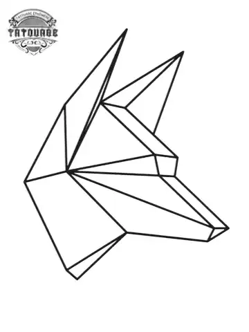 tatouage ephemere loup 3d Tatouage éphémère loup 3d