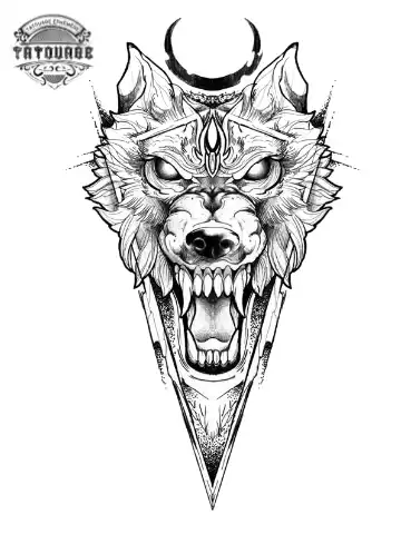 tatouage ephemere loup homme Tatouage éphémère loup homme