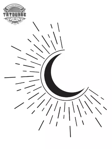 tatouage ephemere lune etoile Tatouage éphémère lune étoile