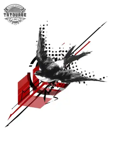 tatouage ephemere manchette hirondelle Tatouage éphémère manchette hirondelle