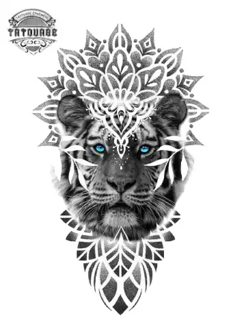 tatouage ephemere manchette tigre Tatouage éphémère manchette tigre
