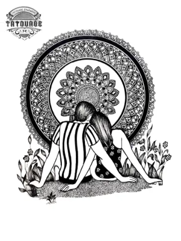 tatouage ephemere mandala Couple Tatouage éphémère mandala couple