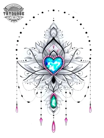 tatouage ephemere mandala bijoux Tatouage éphémère mandala bijoux