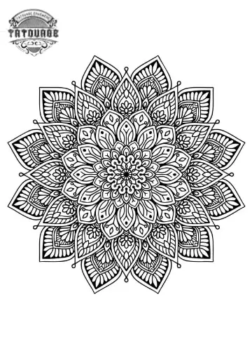 Tatouage éphémère mandala dentelle