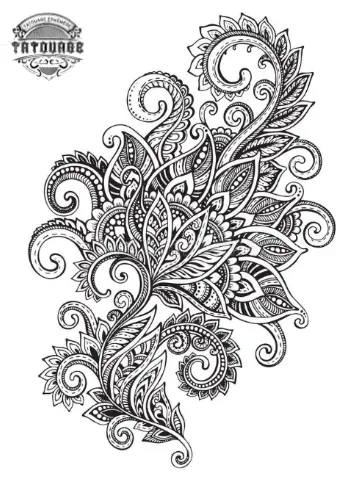 tatouage ephemere mandala en longueur Tatouage éphémère mandala en longueur