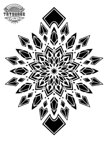 Tatouage éphémère mandala homme