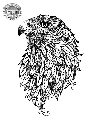 tatouage ephemere mandala oiseau Tatouage éphémère mandala oiseau
