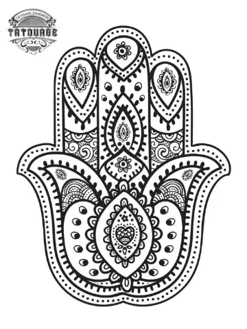 tatouage ephemere mandala oriental Tatouage éphémère mandala oriental