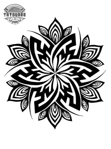 Tatouage éphémère mandala petit