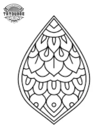 tatouage ephemere mandala simple Tatouage éphémère mandala simple