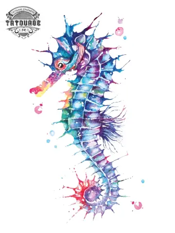 tatouage ephemere marin aquarelle Tatouage éphémère marin aquarelle