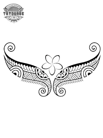 Tatouage éphémère motif tahitien