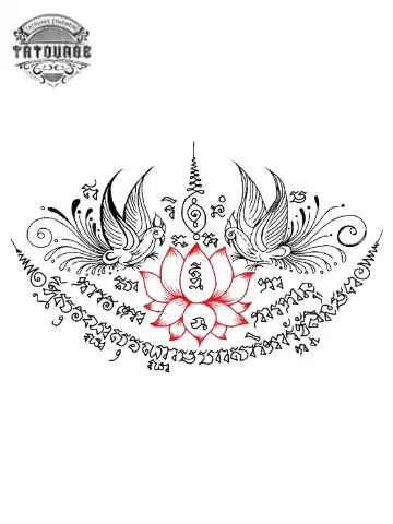 tatouage ephemere motif thailandais Tatouage éphémère motif thaïlandais