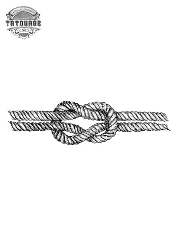 Tatouage éphémère noeud marin