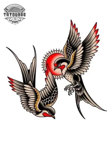 tatouage ephemere oiseau marin Tatouage éphémère oiseau marin