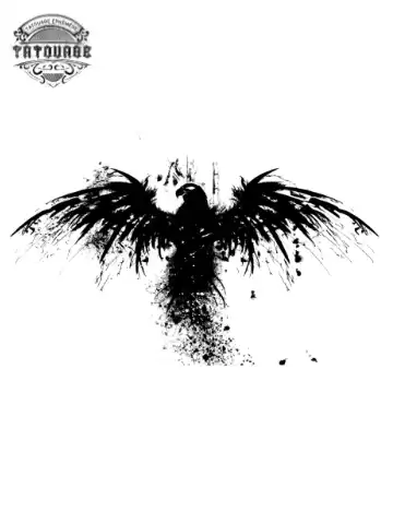 tatouage ephemere original aigle Tatouage éphémère original aigle